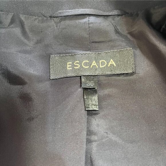 Escada Blazer Jacket Ladies Navy Blue Size Small - Picture 3 of 7